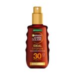 Garnier Ambre Solaire Ideal Bronze Protective Oil Sun Cream Spray SPF30, High Sun Protection Factor 30, Shea Butter, Water Resistant & Non Greasy