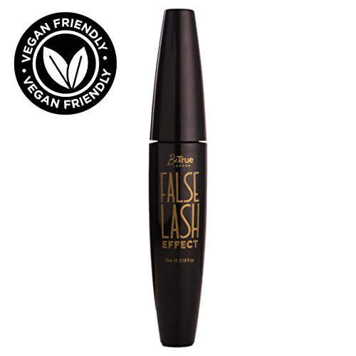 BeTrue London XXL Volume Mega Lashes Vegan Mascara - Gentle, Contains Vitamin E, Fragrance & Paraben Free - Made in the UK (False Lash Effect)