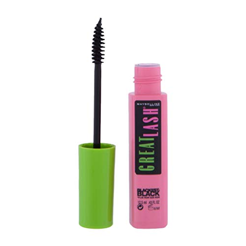 Maybelline Great Lash Volumising and Thickening Mascara, Blackest Black