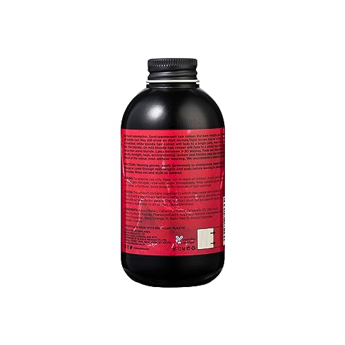 BLEACH LONDON I Saw Red Colour - Semi-Permanent Hair colour, Vivid Red, Temporary Hair Colour Cream, Vegan, Cruelty Free, Temporary Hair Colour C