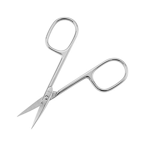 LIVINGO Curved Nail Scissors for Women: Premium Rust-Proof Stainless Steel Sharp Blade - Smooth Manicure No Sanding Required - Beauty Small Tools