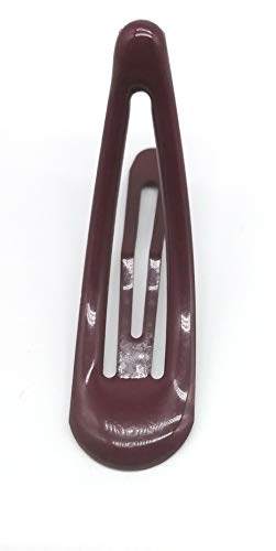 Set of 18 Snap Hair Clips barrettes Maroon Burgundy School Uniform hair barrettes Slides Sleepies Snap Bendies for Girls