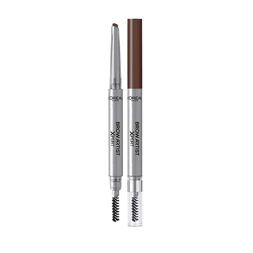 L'Oreal Paris Brow Artist Xpert Eyebrow Pencil, Brown, Retractable Brow Pencil, Define, Fuller Look Brows, 105 Brunette, 1 Count (Pack of 1)