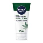 NIVEA MEN Sensitive Pro Ultra Calming Moisturising Cream (75ml), Face Care Moisturiser Enriched with Hemp Seed Oil and Vitamin E for Stress-Minim