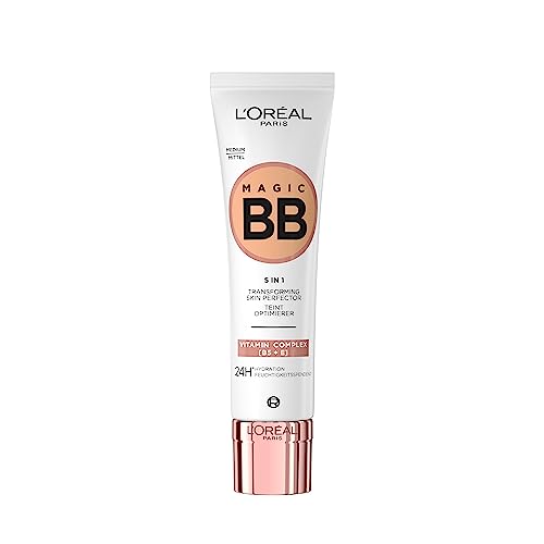 L'Oréal Paris Magic BB Cream with SPF 20, 5-in-1 Skin Tint with Vitamin B5 and Vitamin E, Lightweight Hydrating Formula Adapts to Skin Tone for a