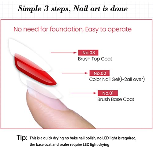 Quick Dry Nail Polish, Nail Varnish Non Toxic Nail Polishes Water Based Formula Long Lasting Nail Polish,Starter Diy For Women Party Salon Home U