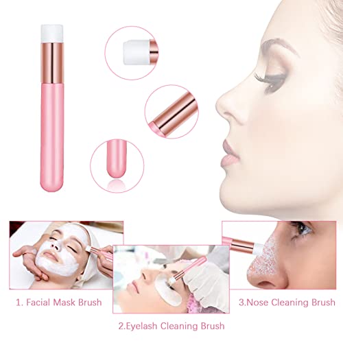 Aussido 159 PCS Eyelash Fan Set Lash Fan for Eyelash Extension Dryer, Lash Shampoo Brushes,Plastic Wash Squeeze Bottle,Disposable Eyelash Mascara