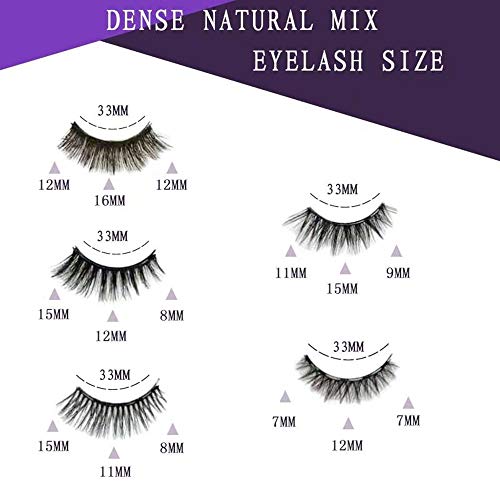 Magnetic Eyeliner and Eyelash Kit,10 Pairs Reusable Magnetic False Eyelashes,Waterproof Long Lasting Magnetic Eyeliner With FREE Tweezer For Use