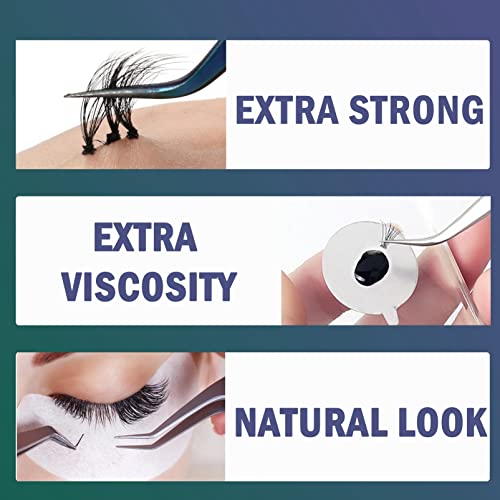 Eyelash Extension Glue, Individual Lash Glue Professional Lash Extension Glue Semi Permanent Eyelash Glue for Lash Artists Quick Drying & Long La