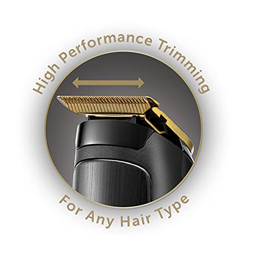 Remington T-Series Men's Hair Clipper and Beard Trimmer Kit - Cordless Professional Grooming Kit with 11 Attachments - MB7050, Black