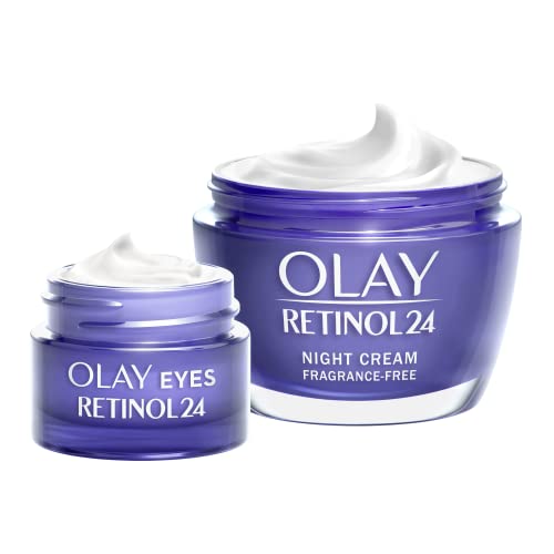 Olay Retinol 24 Skin Care Sets & Kits: Night Cream, 50 ml + Eye Cream, 15 ml With Retinol Complex and Vitamin B3, Firming Anti-Ageing Cream & Ser