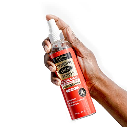 EBIN NEW YORK Wonder Bond Melting Spray 8oz/ 250ml - Extra Mega Hold (Original) No Reside, Long Lasting Formula with Protecting Edges, Gives Unde