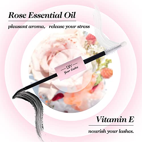 Cluster Lashes Glue Bond and Seal for DIY Lash Extension Strong-hold Long-lasting Waterproof Clump-resistant Eyelashes Glue (5ml×2)