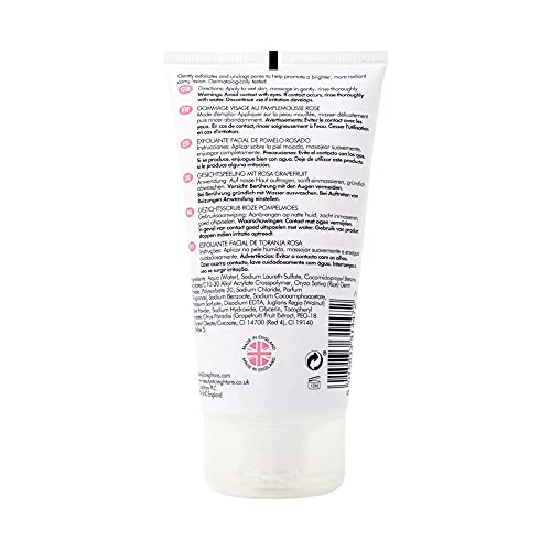 Creightons Pink Grapefruit Daily Face Scrub (150ml) - Unclog pores with Walnut Shell and lift away dead skin cells for clear, radiant skin. Derma