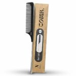 Nimxy Black Pin Tail Comb 1 Pc - Parting Rat Tail Hair Comb for Hairdressing barber salon men women - Fine Tooth Comb with Stainless Steel