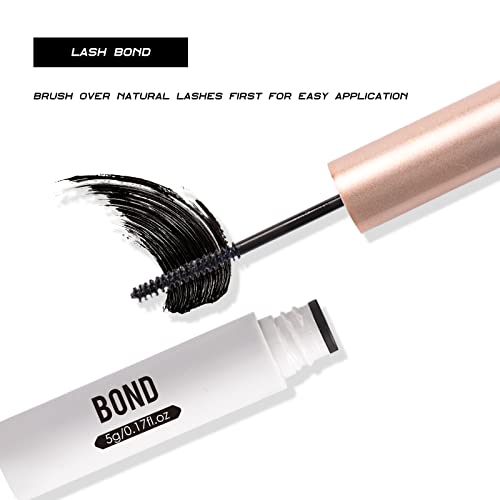 Magnetic SL Lash Bond and Seal, Lashes Adhesive Cluster for DIY Cluster Individuals False Eyelashes Strong Hold for 72 Hours Latex-free Waterproo