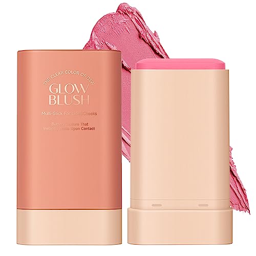 Erinde 3 in 1 Blush Stick for Cheeks Lips Eyes, Moisturing Face Blush, Natural Matte Cream Blush, Easy to Blend, Multi-Use Cheek Tint for All Ski