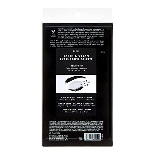 e.l.f. Earth & Ocean Eyeshadow Palette, 18 Ultra-Pigmented Matte, Satin & Shimmer Shades, Smooth, Creamy & Blendable Formula, Vegan & Cruelty-fre