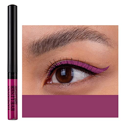 Coloured Eyeliner, Matte Liquid Eyeliner, Blue Eyeliner Long-Lasting Waterproof Liquid Eye Liner, Highly-Pigmented Colourful Eyeliner for Eye Mak