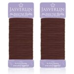 JASVERLIN Small Hair Elastics, Seamless Thick Hair Ties, No Pull Ponytail Holders Braided Hair Tie Styling Bands for Fine to Medium Hair, Women G