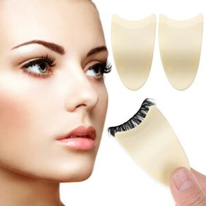 2 PCS False Eyelashes Applicator Tool for Wear Eyelashes, Lash Clip Tweezers Lashes Buddy Eye Makeup Tools for Beginners Easy to Wear False Lashe