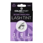 Colorsport London 30 Day Mascara Lash Tint - Volumising Mascara with Semi-Permanent Eyelash Dye, Lasts up to 30 Days with 12 Applications, Black