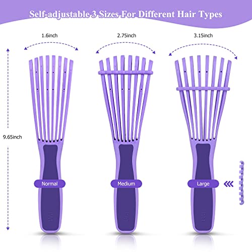 Hair Brush,Detangle Hair Brush, Detangler Brush for Women Men Adults Kids Afro American Type 3a-4c, Detangling Nylon Bristle Brush for Kinky Curl