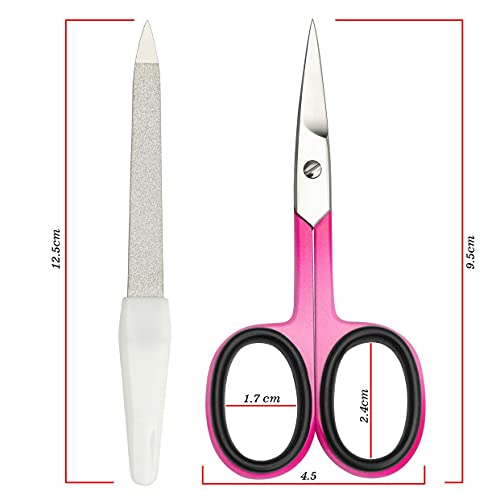 Cucoon Nail Scissors Curved Design Rust Free Scissor for Shaping Nails, Trimming Hairs and Grooming, A Multipurpose Cuticle Scissors for Manicure