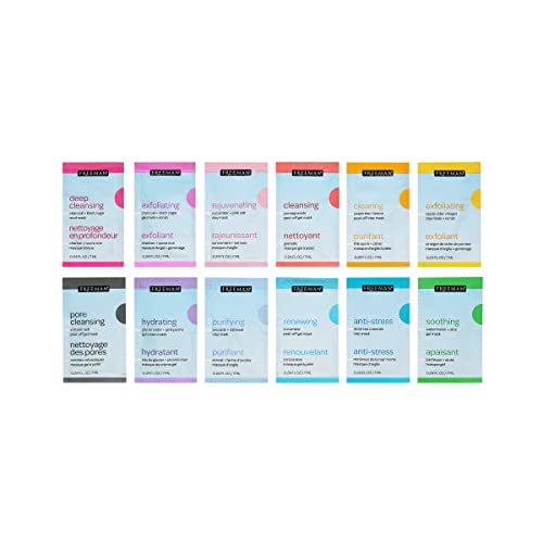 Freeman Limited Edition Mask & Chill Self Care Skincare Mask Holiday Kit, Face Masks To Exfoliate, Hydrate, Relieves Stress, and Refines Pores, F