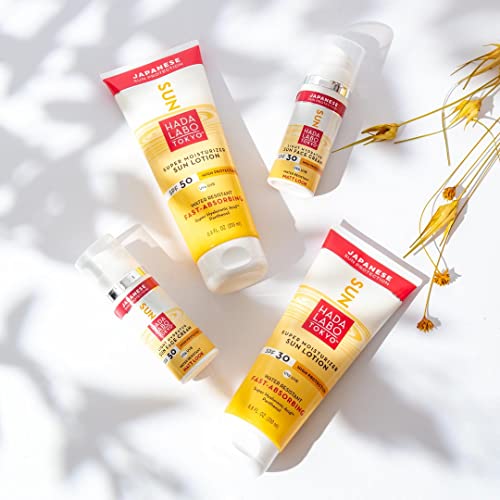 Hada Labo Tokyo Sun Lotion 200 ml - Sun Cream 30 SPF UVA UVB - Sunscreen for the Body - with Panthenol and Hyaluronic - Acid - Body Protection