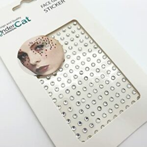 150 PCS 4 mm Face Gems Stickers Temporary Tattoo Acrylic Crystal Glitter Waterproof Face Jewels Rainbow Tears Rhinestone for Party, Rave Festival
