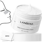 LANBENA Blackhead Mask, Nose Plants Pore Strips Blackhead Remover Mask Peel off Mask Facial Pore Cleanser Purifying Face Mask Nose strips (30g)