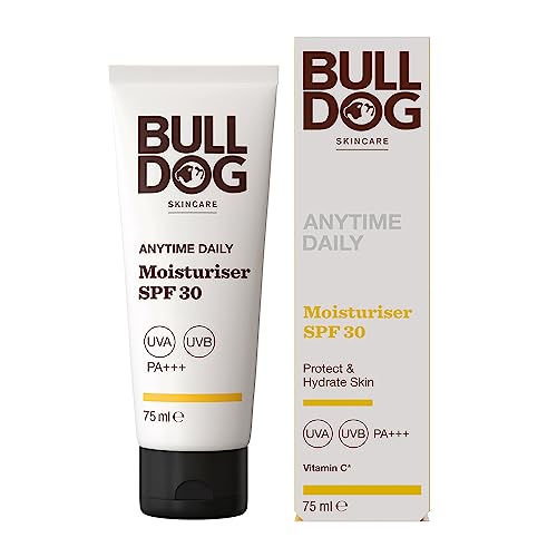 Bulldog Skincare - Anytime Daily Moisturiser for Men | Face Cream With SPF 30 | 75 ml