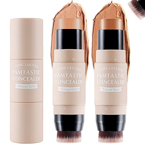 Erinde 3-in-1 Cheek Blush & Lip Tint & Eyeshadow, Creamy Blush Stick for Cheeks & Lips with Brush, Buildable Lightweight Hydrating formula, Easy