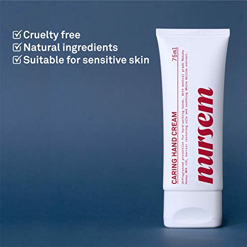 Nursem FRAGRANCE FREE HAND CREAM β 75ml | Fast-absorbing, natural hand cream cruelty free for sensitive skin