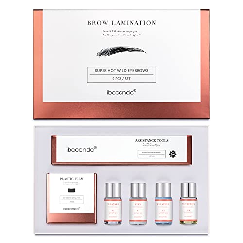 Eyebrow Lamination Kit,Professional Brow Lift Kit,DIY Eye Brow Lift Kit for Natural Trendy Shaping Brow,Thicker Brows, Easy to Use and Long Lasti