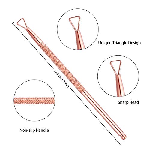 Cuticle Nippers and Cuticle Pusher, Cuticle Cutter Remover with Cuticle Scissors for Dead Skin - Durable Manicure Tools and Cuticle Clippers- Sta