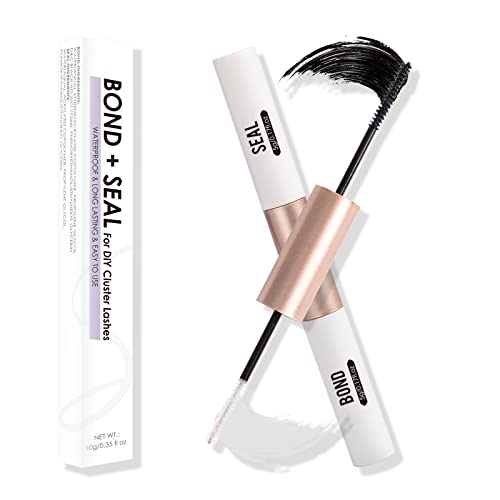 Magnetic SL Lash Bond and Seal, Lashes Adhesive Cluster for DIY Cluster Individuals False Eyelashes Strong Hold for 72 Hours Latex-free Waterproo