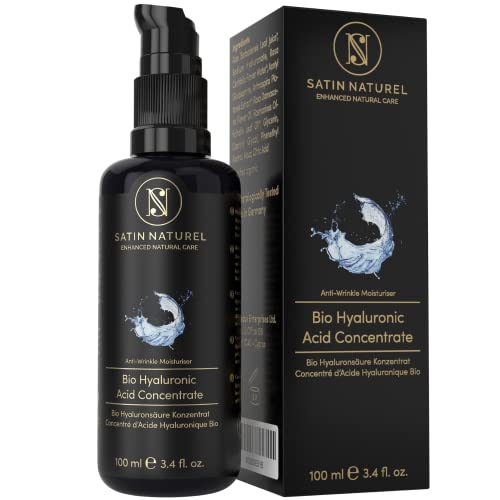 Hydrating Hyaluronic Acid Face Serum for Face 100ml for Women and Men - to Plump and Smooth All Skin Types - Boost Collagen - Vegan & Organic - S