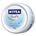 NIVEA Soft (50 ml), A Moisturising Cream for Face, Body and Hands with Vitamin E and Jojoba Oil, Intensive Everyday Moisturiser