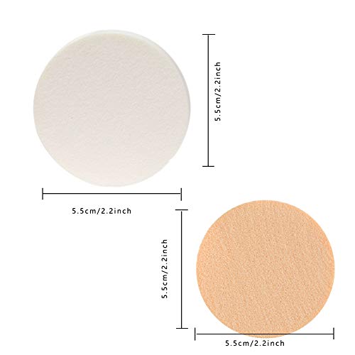 24 PCS Makeup Sponge Round Flat Face Paint Sponges Circle Makeup Sponge Applicator Latex Sponges Makeup Foam Sponge Washable Cosmetic Sponges Pac