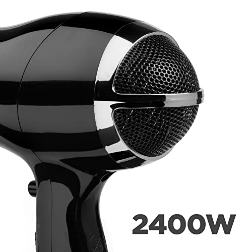BaByliss Power Smooth 2400W Hair Dryer, Black, Fast, lightweight, ionic dryer