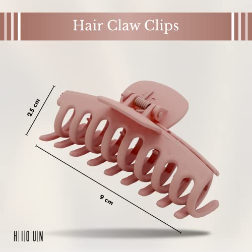 HIOUN Hair Clips Women Hair Claw Clips for Thick Hair / Thin Hairs Pack of 7, Matte