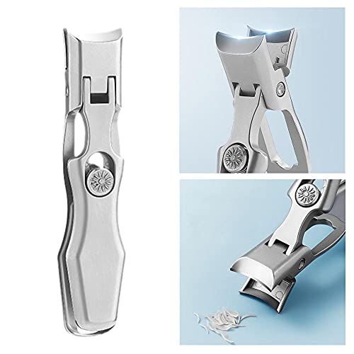 Portable Ultra Sharp Nail Clippers Stainless Steel Wide Jaw Opening Anti Splash Fingernail and Toenail Clippers Cutters Nail Trimmer Manicure Too