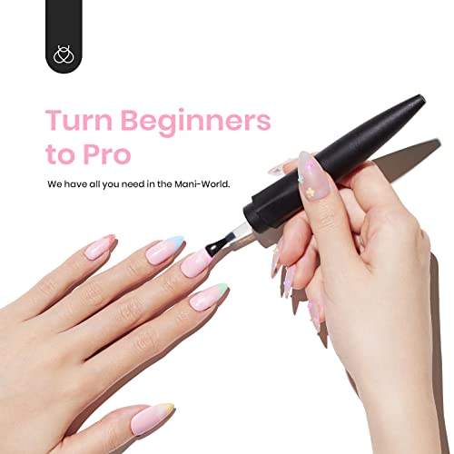Beetles Gel Nail Polish with U V Light Starter Kit, 12 Colors Spring Pastel Gel Polish with Base Gel Top Coat Cuticle Oil, Soak Off Macaroon Gel