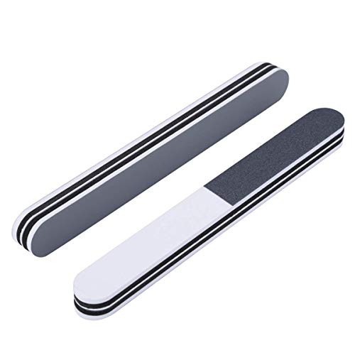 Professional Nail Files and Buffers, Uooker 3 Ways Washable Double Sided Nail Files, Shape and Shine Nail Tool, Professional Nail Art Kit, Pack o