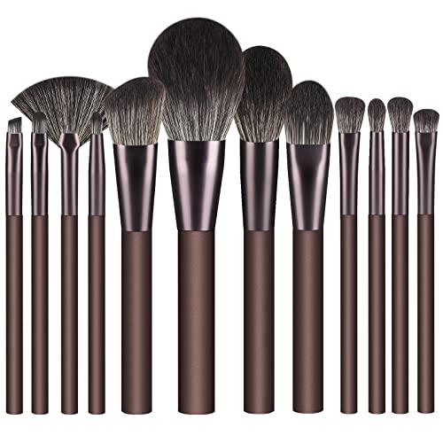 Makeup Brushes 12 Pcs Makeup Brush Set Premium Synthetic Bristles Foundation Make Up Brushes Concealers Eyeshadow Professional Make-up Brush Sets