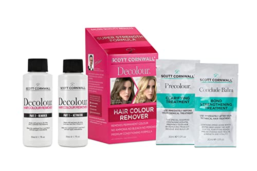 Scott Cornwall Decolour Hair Colour Remover For Dyed Hair Removes Unwanted Permanent Hair Colour