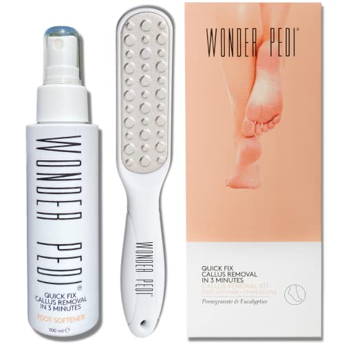 Callus Remover - Three Minutes Quick Fix- Foot File Rasp - Instant Foot Exfoliating Softener Peel Spray, Heels Callus Scrubber File - Home Spa Pe