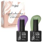 MYGEL by Mylee Gel Nail Polish Duo Colour Set 2x10ml - UV/LED Soak-Off Nail Art Manicure Pedicure for Professional, Salon & Home Use - Long Lasti